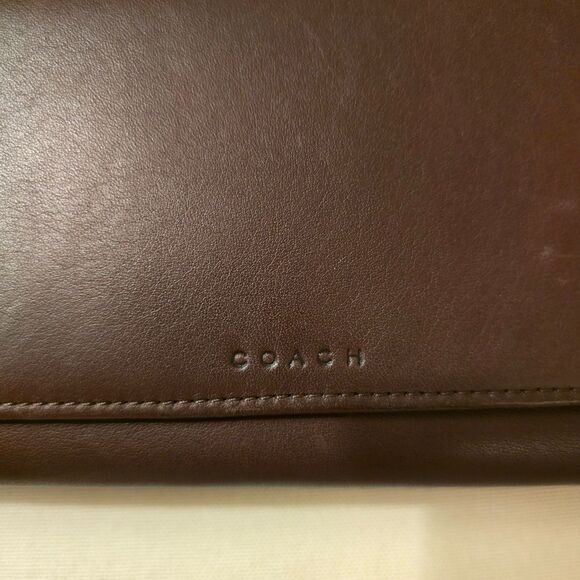 Vintage Coach Leather Wallet Mahogany Brown - Picture 3 of 5